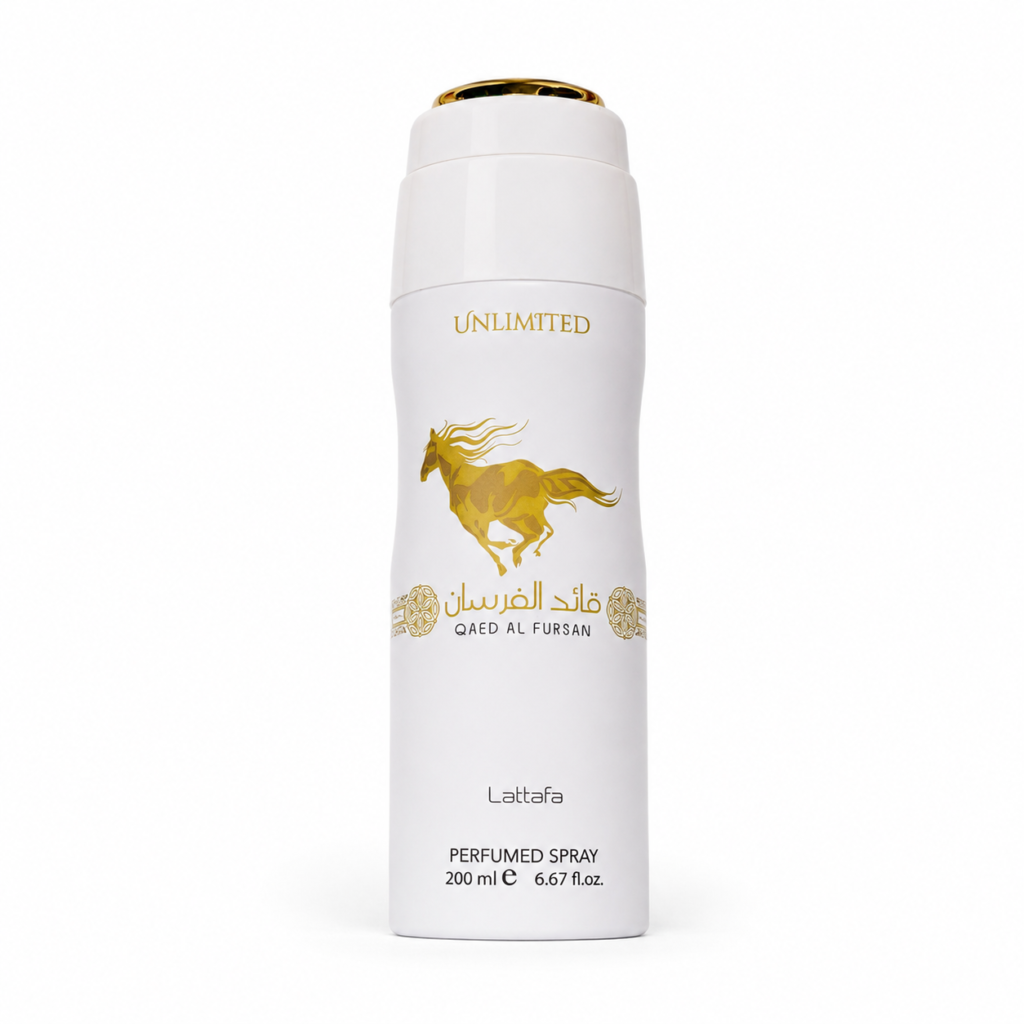 Lattafa Qaed Al Fursan Unlimited – Body Spray Perfumado 200 ml